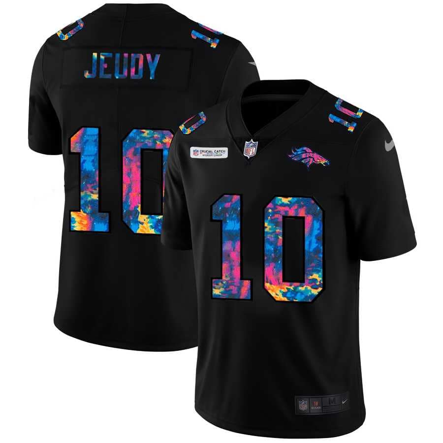 Nike Broncos 10 Jerry Jeudy Black Vapor Untouchable Fashion Limited Jersey yhua